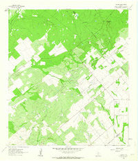 Fashing Texas Historical topographic map, 1:24000 scale, 7.5 X 7.5 Minute, Year 1961
