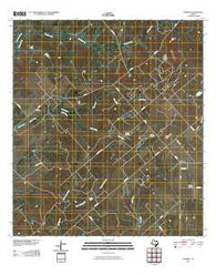 Fashing Texas Historical topographic map, 1:24000 scale, 7.5 X 7.5 Minute, Year 2010