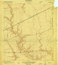 Fauna Texas Historical topographic map, 1:24000 scale, 7.5 X 7.5 Minute, Year 1916