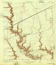 Fauna Texas Historical topographic map, 1:31680 scale, 7.5 X 7.5 Minute, Year 1932