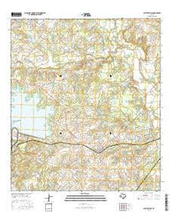Fayetteville Texas Current topographic map, 1:24000 scale, 7.5 X 7.5 Minute, Year 2016