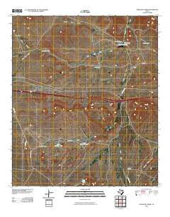 Fencepost Draw Texas Historical topographic map, 1:24000 scale, 7.5 X 7.5 Minute, Year 2010