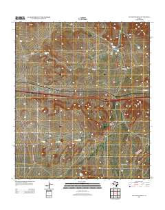 Fencepost Draw Texas Historical topographic map, 1:24000 scale, 7.5 X 7.5 Minute, Year 2013
