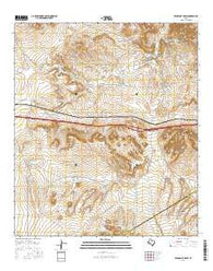 Fencepost Draw Texas Current topographic map, 1:24000 scale, 7.5 X 7.5 Minute, Year 2016