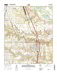 Ferris Texas Current topographic map, 1:24000 scale, 7.5 X 7.5 Minute, Year 2016