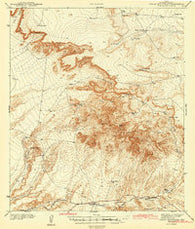 Finlay Mountains Texas Historical topographic map, 1:62500 scale, 15 X 15 Minute, Year 1943
