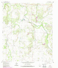 Fisk Texas Historical topographic map, 1:24000 scale, 7.5 X 7.5 Minute, Year 1964