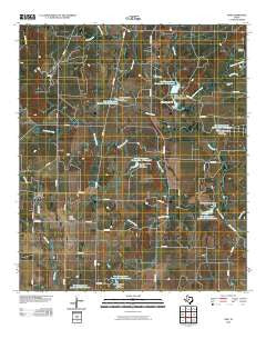 Fisk Texas Historical topographic map, 1:24000 scale, 7.5 X 7.5 Minute, Year 2010