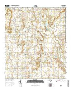 Fisk Texas Current topographic map, 1:24000 scale, 7.5 X 7.5 Minute, Year 2016