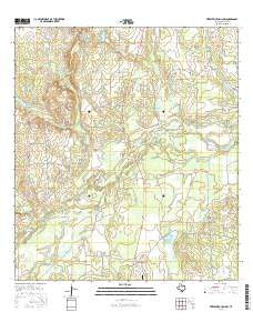 Fitzpatrick Hollow Texas Current topographic map, 1:24000 scale, 7.5 X 7.5 Minute, Year 2016