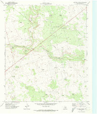 Five Wells Ranch Texas Historical topographic map, 1:24000 scale, 7.5 X 7.5 Minute, Year 1971