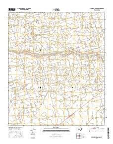 Five Wells Ranch NW Texas Current topographic map, 1:24000 scale, 7.5 X 7.5 Minute, Year 2016