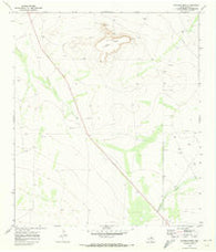 Fivemile Mesa Texas Historical topographic map, 1:24000 scale, 7.5 X 7.5 Minute, Year 1970