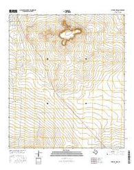 Fivemile Mesa Texas Current topographic map, 1:24000 scale, 7.5 X 7.5 Minute, Year 2016