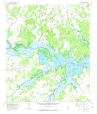 Flag Pond Texas Historical topographic map, 1:24000 scale, 7.5 X 7.5 Minute, Year 1971