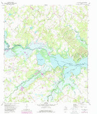 Flag Pond Texas Historical topographic map, 1:24000 scale, 7.5 X 7.5 Minute, Year 1971