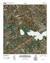 Flag Pond Texas Historical topographic map, 1:24000 scale, 7.5 X 7.5 Minute, Year 2010