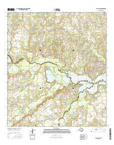 Flag Pond Texas Current topographic map, 1:24000 scale, 7.5 X 7.5 Minute, Year 2016
