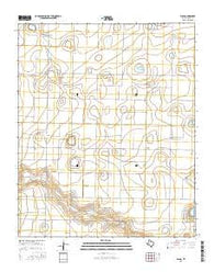 Flagg Texas Current topographic map, 1:24000 scale, 7.5 X 7.5 Minute, Year 2016