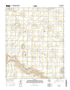 Flagg Texas Current topographic map, 1:24000 scale, 7.5 X 7.5 Minute, Year 2016