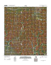 Flat Rock Creek NW Texas Historical topographic map, 1:24000 scale, 7.5 X 7.5 Minute, Year 2012