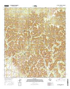 Flat Rock Creek NW Texas Current topographic map, 1:24000 scale, 7.5 X 7.5 Minute, Year 2016