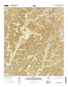 Flat Rock Creek North Texas Current topographic map, 1:24000 scale, 7.5 X 7.5 Minute, Year 2016