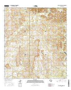 Flat Rock Creek SW Texas Current topographic map, 1:24000 scale, 7.5 X 7.5 Minute, Year 2016