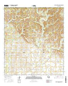 Flat Rock Creek South Texas Current topographic map, 1:24000 scale, 7.5 X 7.5 Minute, Year 2016