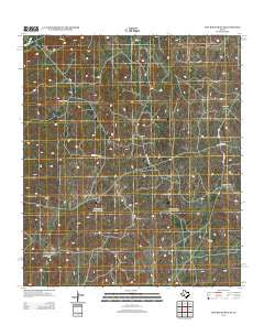 Flat Rock Draw SE Texas Historical topographic map, 1:24000 scale, 7.5 X 7.5 Minute, Year 2012