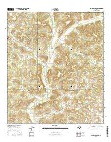 Flat Rock Draw SW Texas Current topographic map, 1:24000 scale, 7.5 X 7.5 Minute, Year 2016