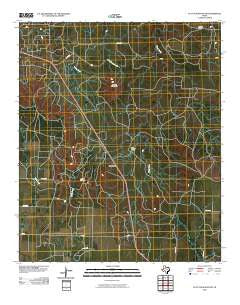 Flat Top Mountain Texas Historical topographic map, 1:24000 scale, 7.5 X 7.5 Minute, Year 2010