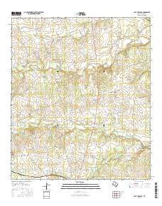 Flat Top Peak Texas Current topographic map, 1:24000 scale, 7.5 X 7.5 Minute, Year 2016
