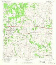 Flatonia Texas Historical topographic map, 1:24000 scale, 7.5 X 7.5 Minute, Year 1965