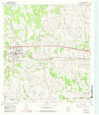 Flatonia Texas Historical topographic map, 1:24000 scale, 7.5 X 7.5 Minute, Year 1965