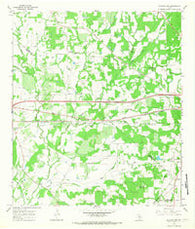 Flatonia NW Texas Historical topographic map, 1:24000 scale, 7.5 X 7.5 Minute, Year 1965