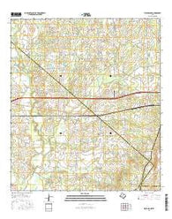 Flatonia NW Texas Current topographic map, 1:24000 scale, 7.5 X 7.5 Minute, Year 2016
