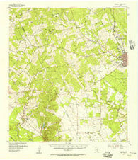 Fleming Texas Historical topographic map, 1:62500 scale, 15 X 15 Minute, Year 1954