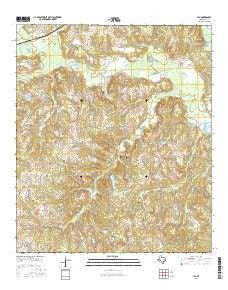 Flo Texas Current topographic map, 1:24000 scale, 7.5 X 7.5 Minute, Year 2016
