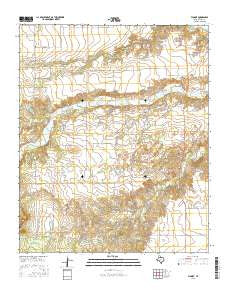 Flomot Texas Current topographic map, 1:24000 scale, 7.5 X 7.5 Minute, Year 2016