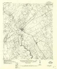 Floresville Texas Historical topographic map, 1:62500 scale, 15 X 15 Minute, Year 1936