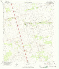 Florey Texas Historical topographic map, 1:24000 scale, 7.5 X 7.5 Minute, Year 1971