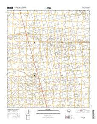 Florey Texas Current topographic map, 1:24000 scale, 7.5 X 7.5 Minute, Year 2016