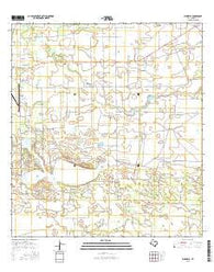 Flowella Texas Current topographic map, 1:24000 scale, 7.5 X 7.5 Minute, Year 2016