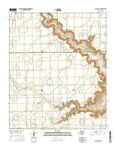 Floydada SE Texas Current topographic map, 1:24000 scale, 7.5 X 7.5 Minute, Year 2016