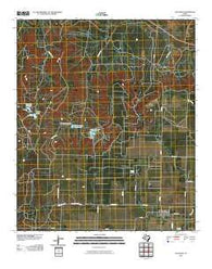 Fluvanna Texas Historical topographic map, 1:24000 scale, 7.5 X 7.5 Minute, Year 2010