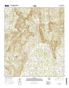 Fly Gap Texas Current topographic map, 1:24000 scale, 7.5 X 7.5 Minute, Year 2016