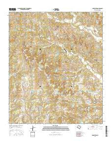 Forestburg Texas Current topographic map, 1:24000 scale, 7.5 X 7.5 Minute, Year 2016
