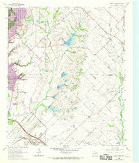 Forney North Texas Historical topographic map, 1:24000 scale, 7.5 X 7.5 Minute, Year 1963