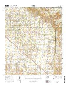 Forsan Texas Current topographic map, 1:24000 scale, 7.5 X 7.5 Minute, Year 2016